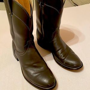 Gray Roper Cowboy Boots